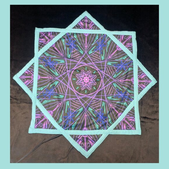 Handmade Other - BEGINNER 26" Flow Star LIGHTWEIGHT Dapo Spinning Cloth, Festival Rave Toy Blue